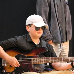 Learn bass guitar at summer camop
