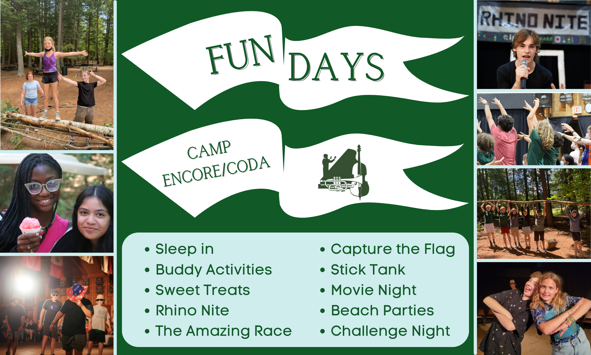 Trips and FUNdays Camp Encore/Coda