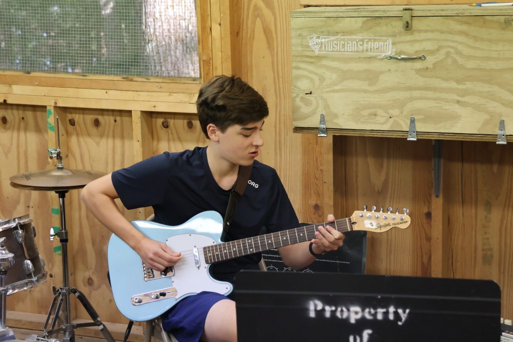 A Day in the Life 6 focused guitar boy, Camp Encore Coda