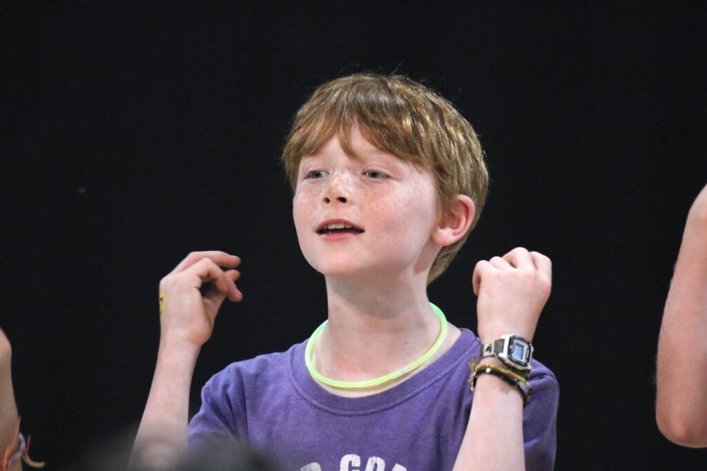 little boy singing, Camp Encore Coda